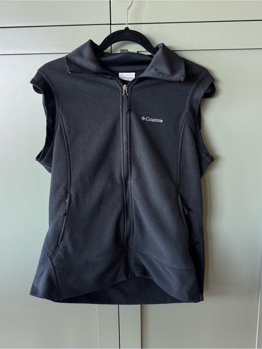 Columbia Black Fleece Vest - Zip Front